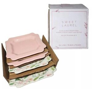 🩷White and Pink Dinnerware Set for Elegant Dining